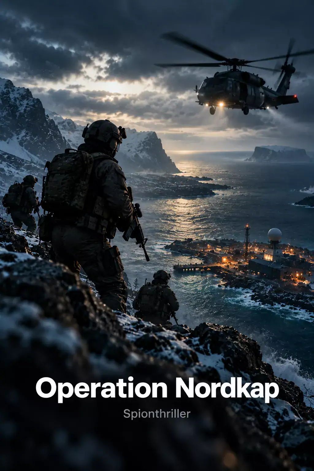 Nordic IPTV – spionthriller, man på klippa vid Ishavet