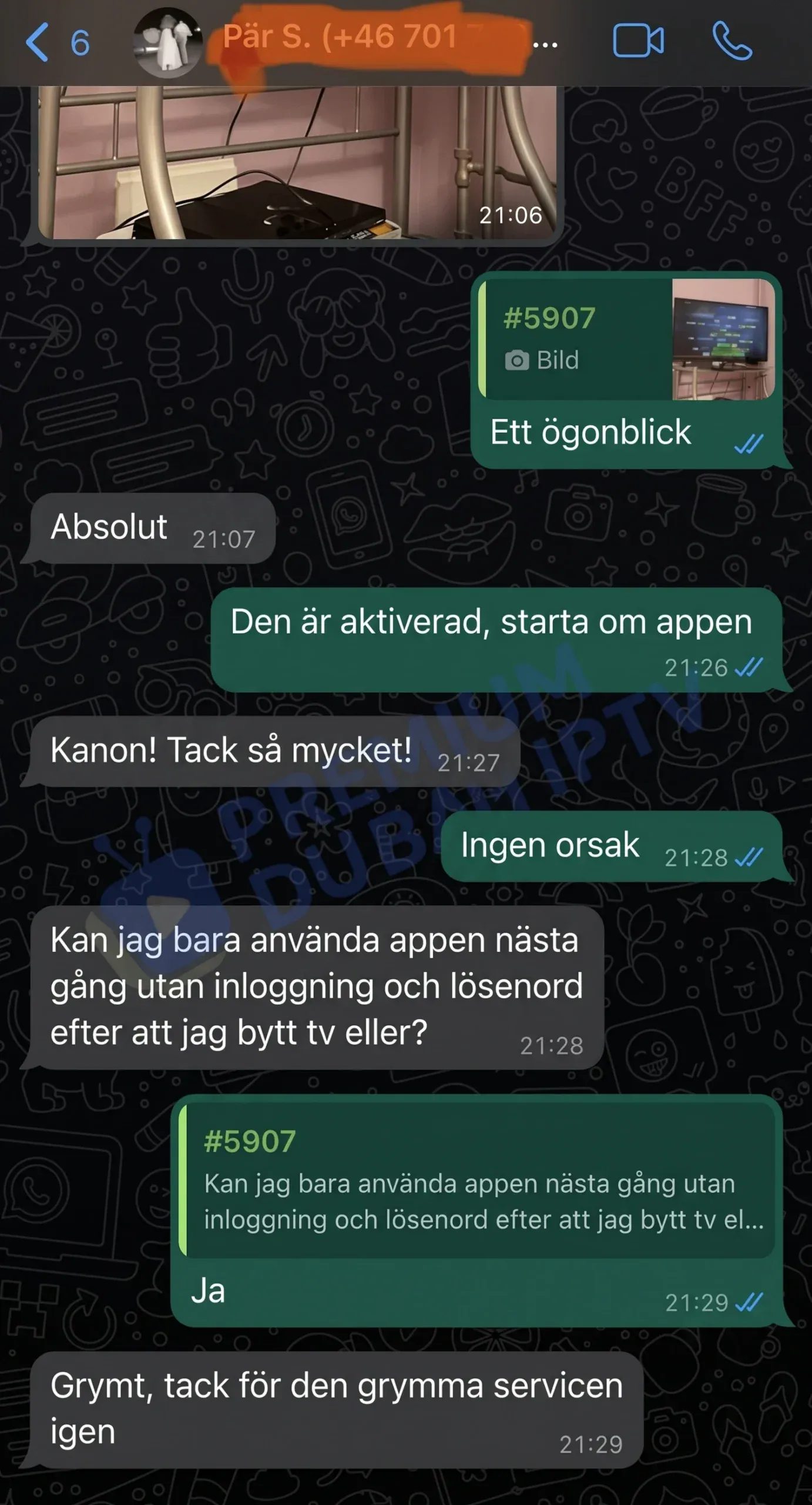 Nöjd Nordic IPTV-kund: Grymt, tack för den grymma servicen igen